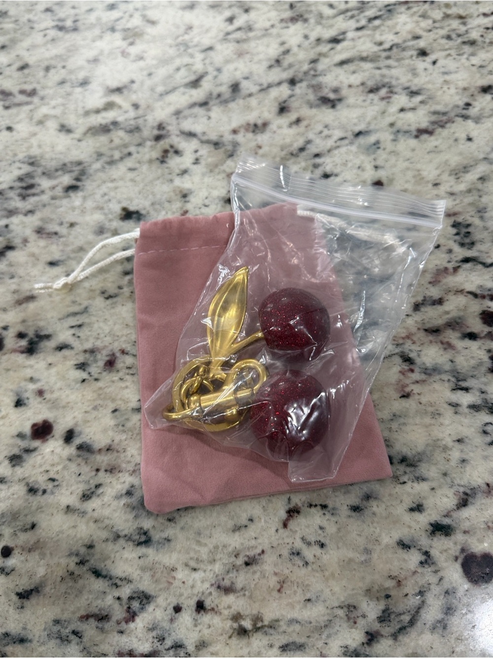 Cherry Bag Charm and/or Keychain- New - Picture 4 of 5